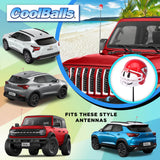 Kansas City Chiefs Car Antenna Topper (NFL Football) - Thin Antenna Fit
