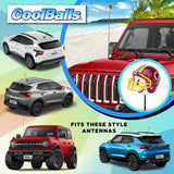 Washington Football Car Antenna Topper (NFL Football) - Thin Antenna Fit