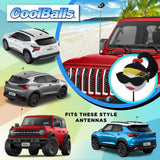 Coolballs Cool Diva Raven Car Antenna Topper