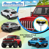 Coolballs Cooltoppers "Cool Angel" Car Antenna Topper