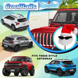 Coolballs The Original Cool Santa Car Antenna Topper