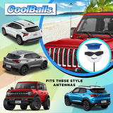 Coolballs "Cool Cop" Car Antenna Topper - Thin Antenna Fit