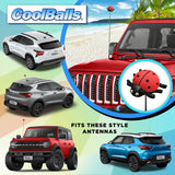 Cooltoppers Cute Ladybug Antenna Topper