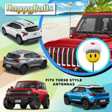 Happyballs Chef Cook Car Antenna Topper - Thin Antenna Fit
