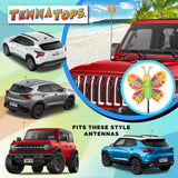 Tenna Tops Pretty Butterfly Car Antenna Topper