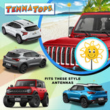 Tenna Tops Happy Florida Sunshine Car Antenna Topper