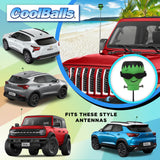 Coolballs Cool Franky Car Antenna Topper
