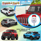 Tenna Tops Jolly Santa Claus Car Antenna Topper