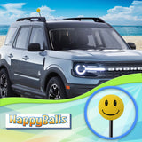 ...HappyBalls Happy Yellow Face Car Antenna Ball (Fits Thick Style Antenna)