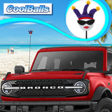 Coolballs Cool Jesterette Car Antenna Topper - Thin Antenna Fit