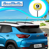Coolballs Nine 9-Ball Billiards Pool Car Antenna Ball - Thin Antenna Fit