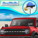Coolballs Blonde with Blue Hat Car Antenna Topper - Thin Antenna Fit