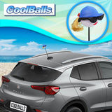 Coolballs Blonde with Blue Hat Car Antenna Topper - Thin Antenna Fit