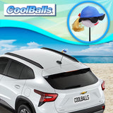Coolballs Blonde with Blue Hat Car Antenna Topper - Thin Antenna Fit