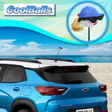 Coolballs Blonde with Blue Hat Car Antenna Topper - Thin Antenna Fit