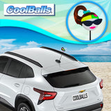 Coolballs Cool Diva - Brunette Car Antenna Topper - Thin Antenna Fit