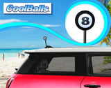 Coolballs Cool 8 Ball Pool Billiards Antenna Topper - Thick Fat Antenna Fit