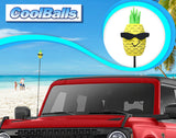 *New* Coolballs Hala Kahiki Pineapple Car Antenna Topper - Thin Antenna Fit