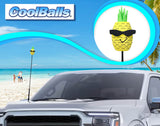 *New* Coolballs Hala Kahiki Pineapple Car Antenna Topper - Thin Antenna Fit