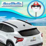 Coolballs Cool Fireman Firefighter Car Antenna Topper - Thin Antenna Fit
