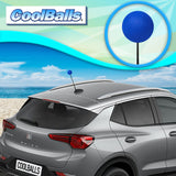 Coolballs Plain Blue Car Antenna Ball - Thin Antenna Fit