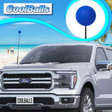 Coolballs Plain Blue Car Antenna Ball - Thin Antenna Fit