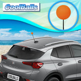 Coolballs Plain Orange Car Antenna Ball - Thin Antenna Fit