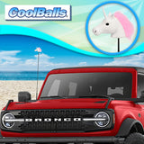 Coolballs Unicorn Car Antenna Topper - Thin Antenna Fit