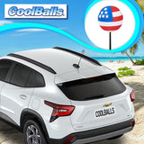 Coolballs American USA Patriotic Flag (2 Sided) Car Antenna Ball