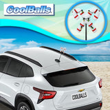 Coolballs Christmas Candy Cane Antenna Topper -  Thin Antenna Fit