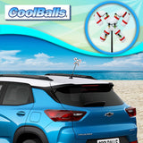 Coolballs Christmas Candy Cane Antenna Topper -  Thin Antenna Fit