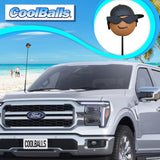 Coolballs Cool Dude Black Sideways Hat Car Antenna Topper