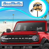 Coolballs "Cool Ese" Cool Dude Bandana Car Antenna Topper (Black Bandana)