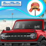 Coolballs "Cool Ese" Cool Dude Bandana Car Antenna Topper (Red Bandana)