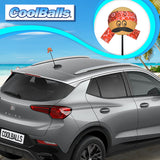 Coolballs "Cool Ese" Cool Dude Bandana Car Antenna Topper (Red Bandana)