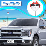Coolballs Cool Fireman Firefighter Car Antenna Topper - Thin Antenna Fit