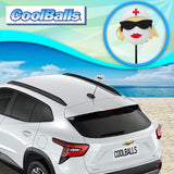 Coolballs Blonde Nurse Car Antenna Topper - Thin Antenna Fit
