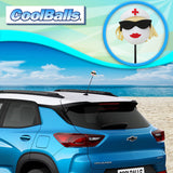 Coolballs Blonde Nurse Car Antenna Topper - Thin Antenna Fit