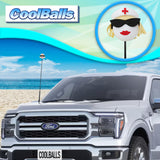 Coolballs Blonde Nurse Car Antenna Topper - Thin Antenna Fit