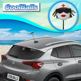 Coolballs Brunette Nurse Car Antenna Topper - Thin Antenna Fit