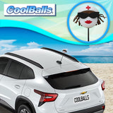 Coolballs Brunette Nurse Car Antenna Topper - Thin Antenna Fit