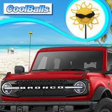 Coolballs California Sunshine Car Antenna Topper (Black Shades) - Thin Antenna Fit