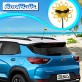 Coolballs California Sunshine Car Antenna Topper (Black Shades) - Thin Antenna Fit