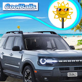 Coolballs California Sunshine Car Antenna Topper (Orange Shades) (Fits Thick Style Antenna)