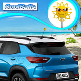 Coolballs California Sunshine Car Antenna Topper (Orange Shades) - Thin Antenna Fit