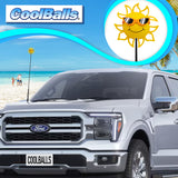 Coolballs California Sunshine Car Antenna Topper (Orange Shades) - Thin Antenna Fit