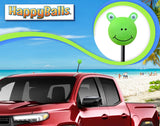 *New* HappyBalls Cute Frog Froggy Antenna Topper - Thick Fat Antenna Fit