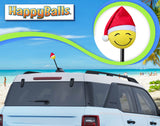 HappyBalls Winter Happy Santa Cutie Car Antenna Topper - Thick Fat Antenna Fit