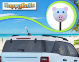 *New* HappyBalls Cute Pig Antenna Topper - Thick Fat Antenna Fit