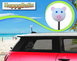 *New* HappyBalls Cute Pig Antenna Topper - Thick Fat Antenna Fit